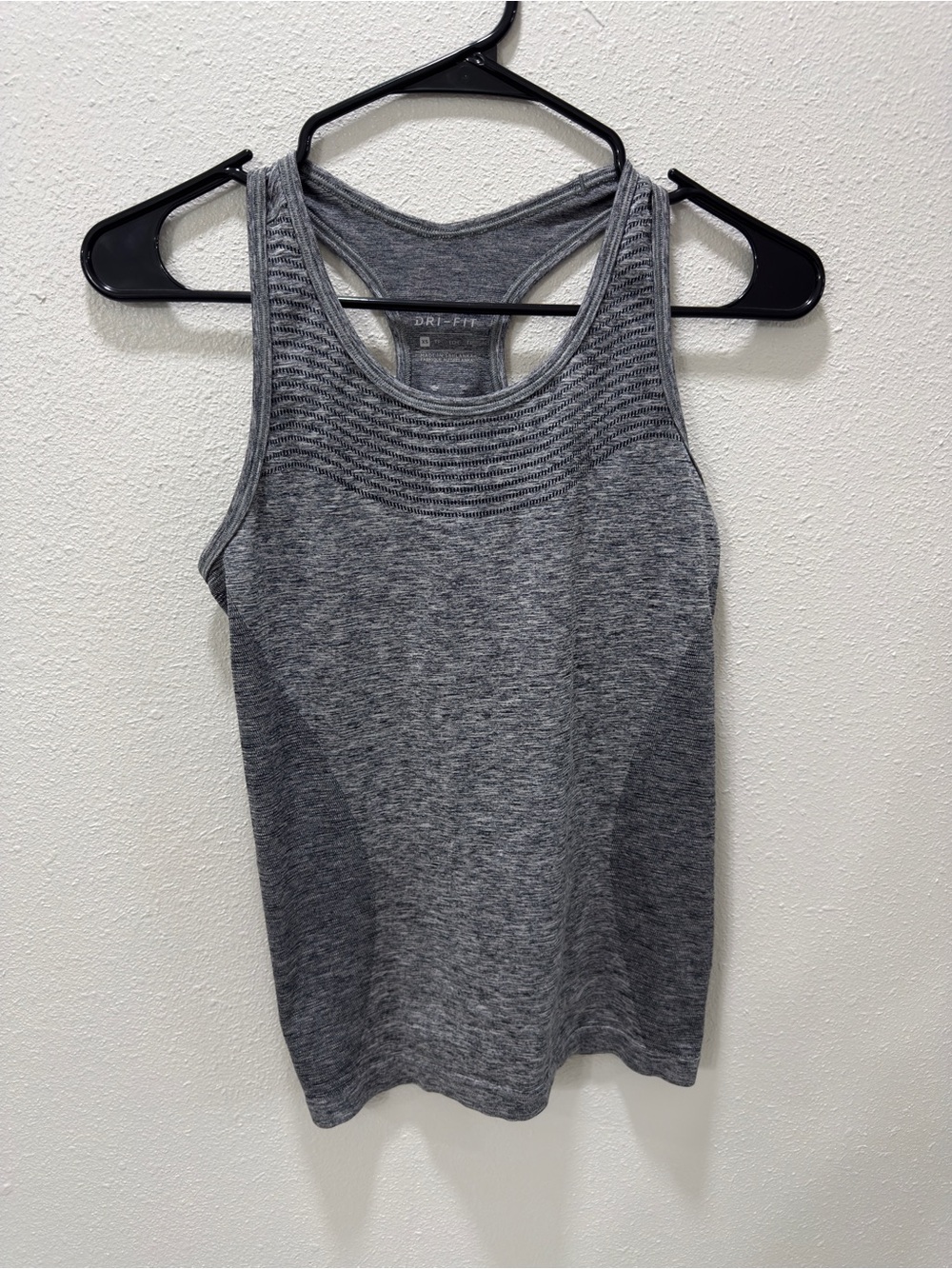 Nike Gray Seamless Racerback Workout Tank